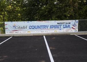 large banner sign used for an event in PA